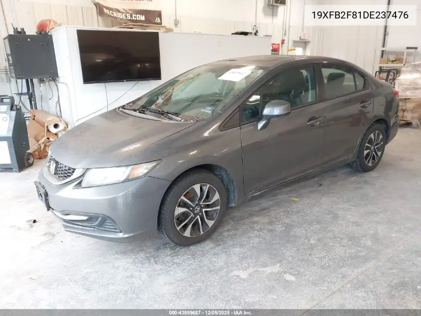 19XFB2F81DE237476 2013 Honda Civic Ex