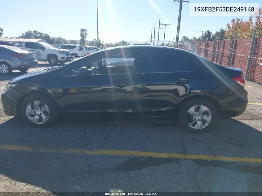 19XFB2F53DE249148 2013 Honda Civic Lx