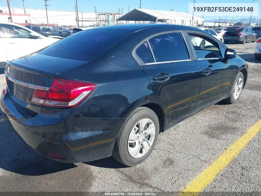 19XFB2F53DE249148 2013 Honda Civic Lx