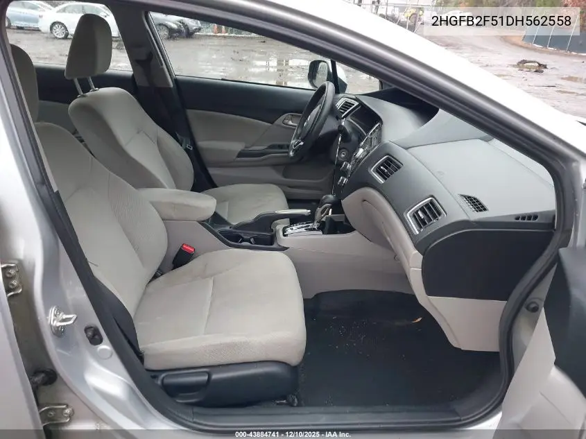 2HGFB2F51DH562558 2013 Honda Civic Lx