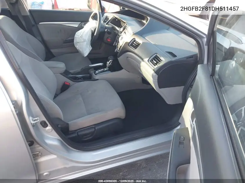 2HGFB2F81DH511457 2013 Honda Civic Ex