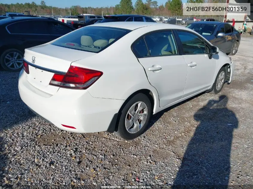 2HGFB2F56DH301359 2013 Honda Civic Lx