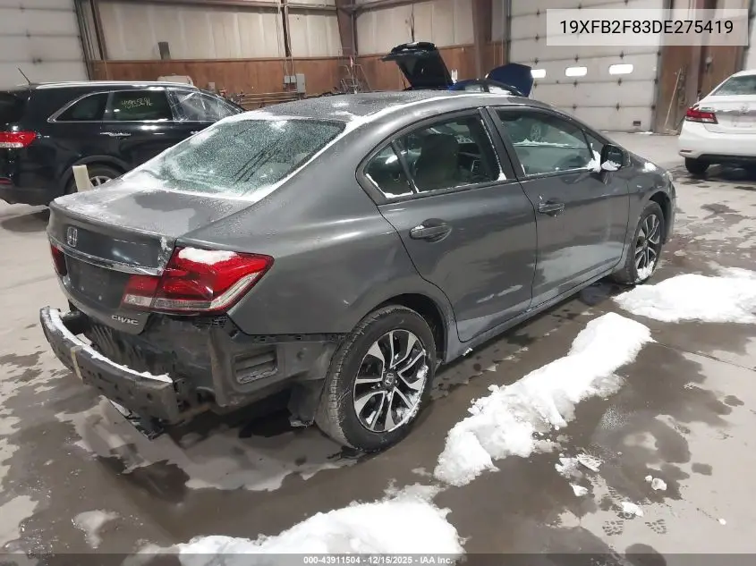 19XFB2F83DE275419 2013 Honda Civic Ex