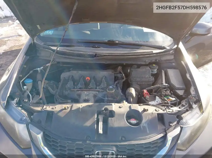 2HGFB2F57DH598576 2013 Honda Civic Lx