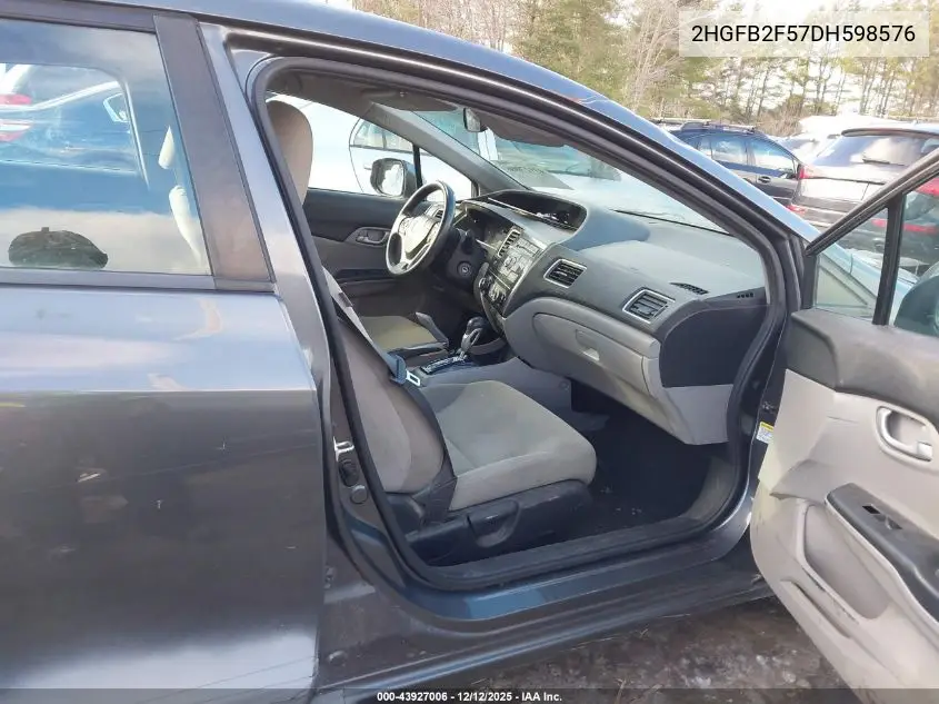 2HGFB2F57DH598576 2013 Honda Civic Lx