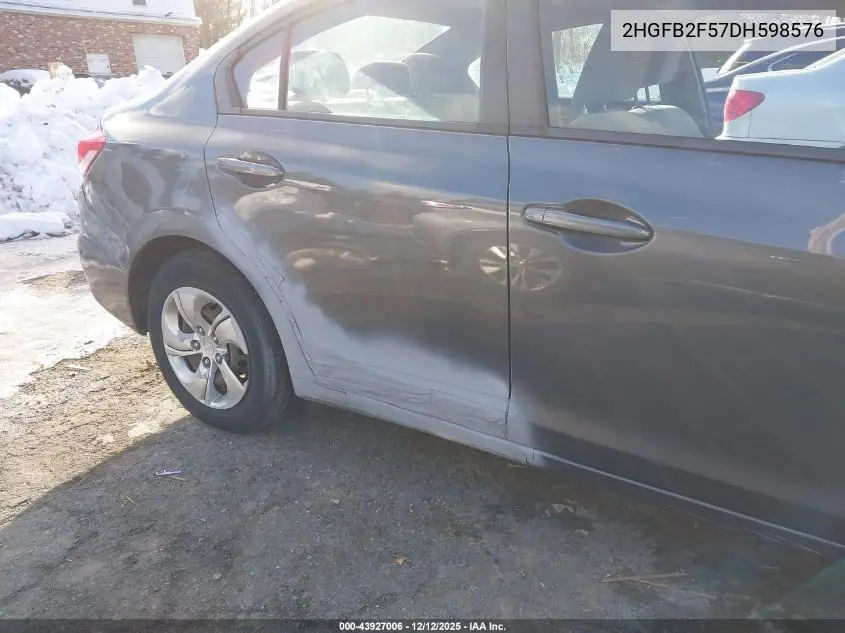 2HGFB2F57DH598576 2013 Honda Civic Lx