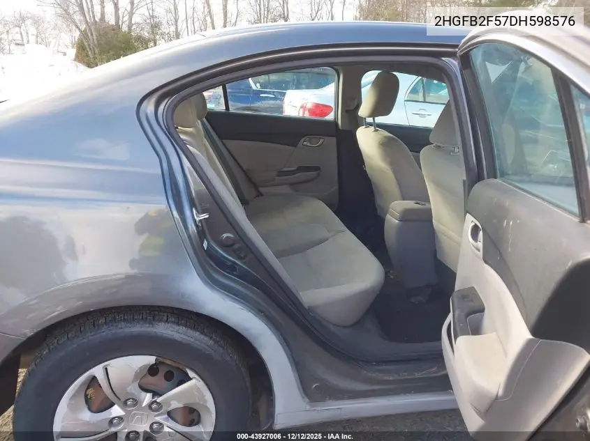 2HGFB2F57DH598576 2013 Honda Civic Lx