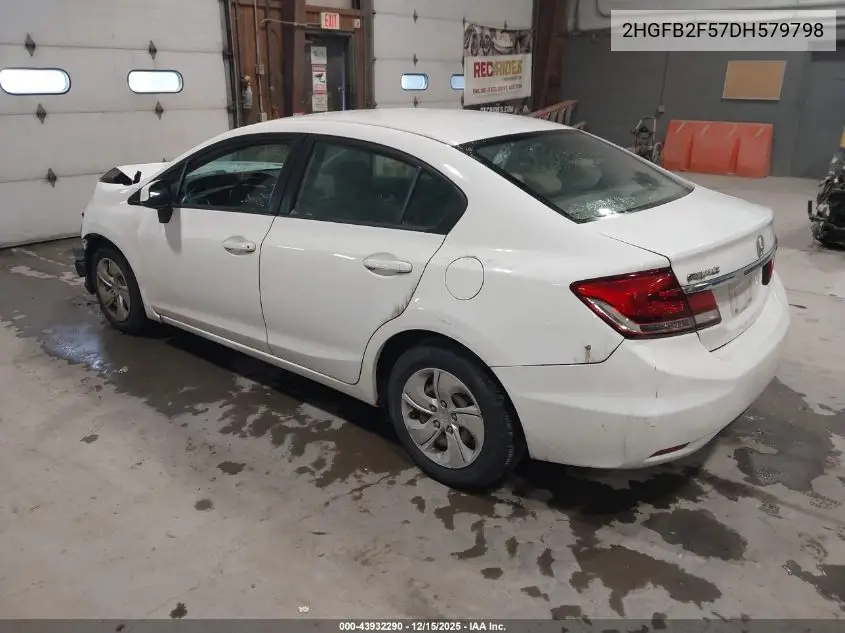 2HGFB2F57DH579798 2013 Honda Civic Lx