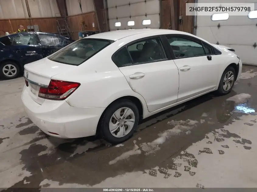 2HGFB2F57DH579798 2013 Honda Civic Lx