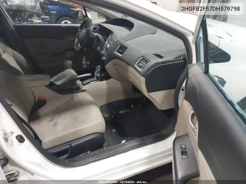 2HGFB2F57DH579798 2013 Honda Civic Lx