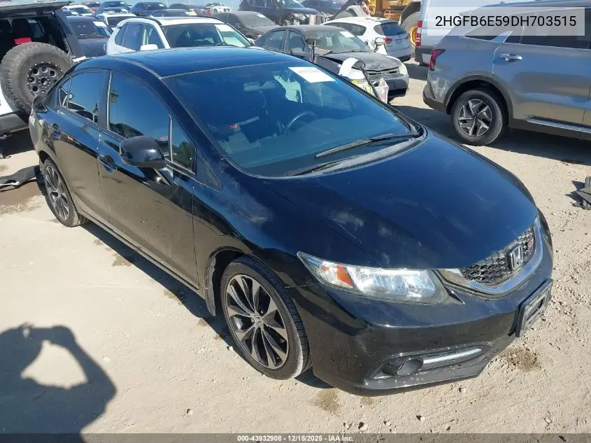 2HGFB6E59DH703515 2013 Honda Civic Si