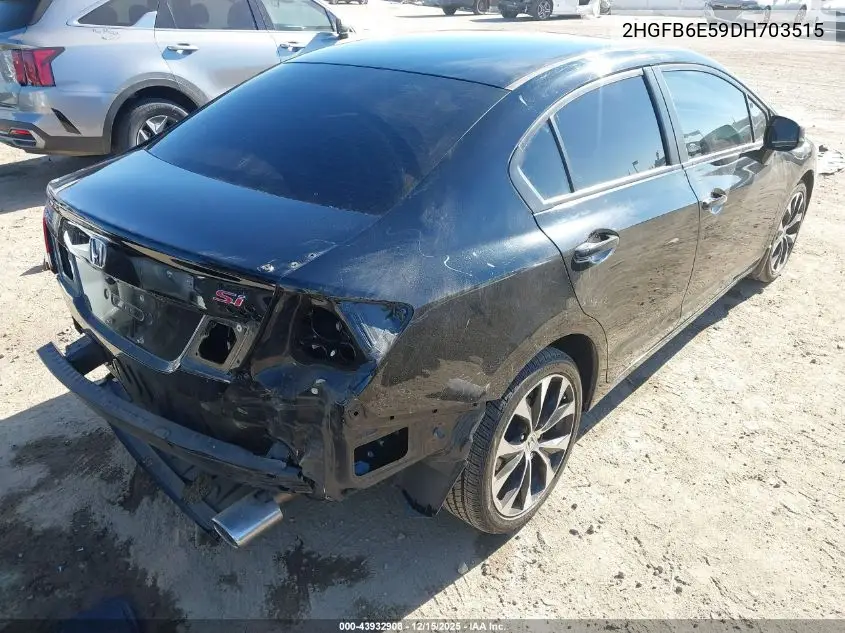 2HGFB6E59DH703515 2013 Honda Civic Si