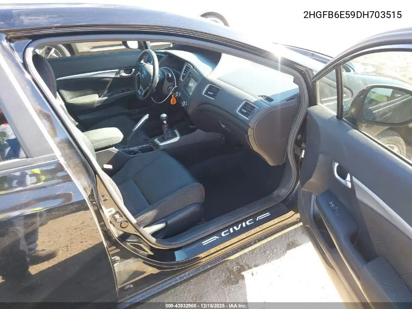 2HGFB6E59DH703515 2013 Honda Civic Si