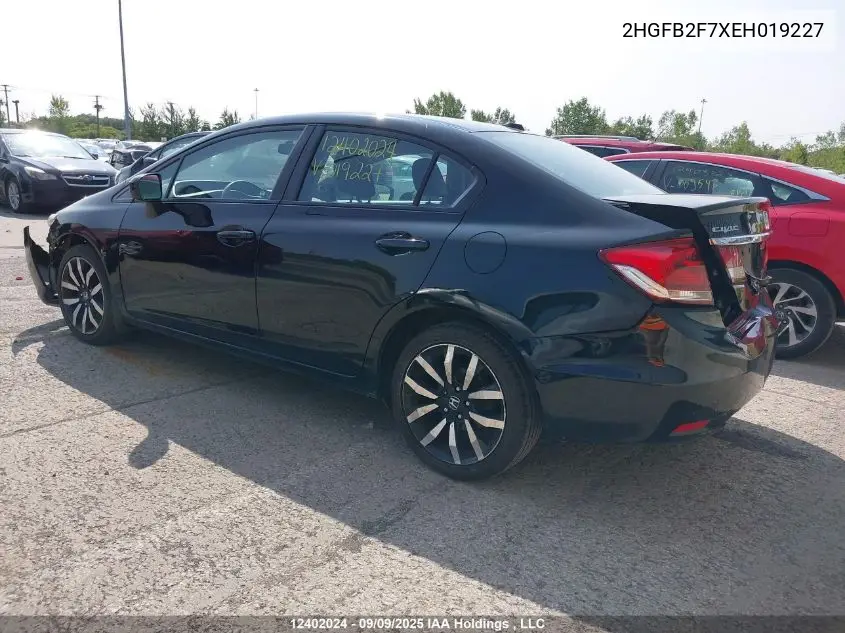 2HGFB2F7XEH019227 2014 Honda Civic