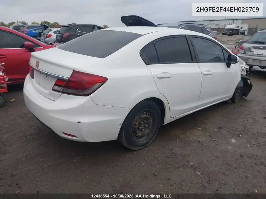 2HGFB2F44EH029709 2014 Honda Civic Lx