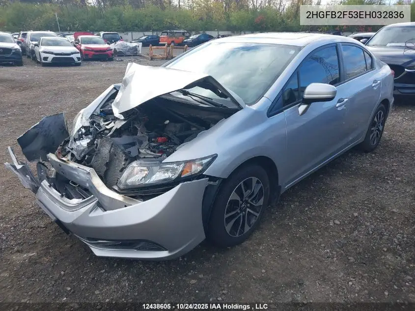 2HGFB2F53EH032836 2014 Honda Civic Lx