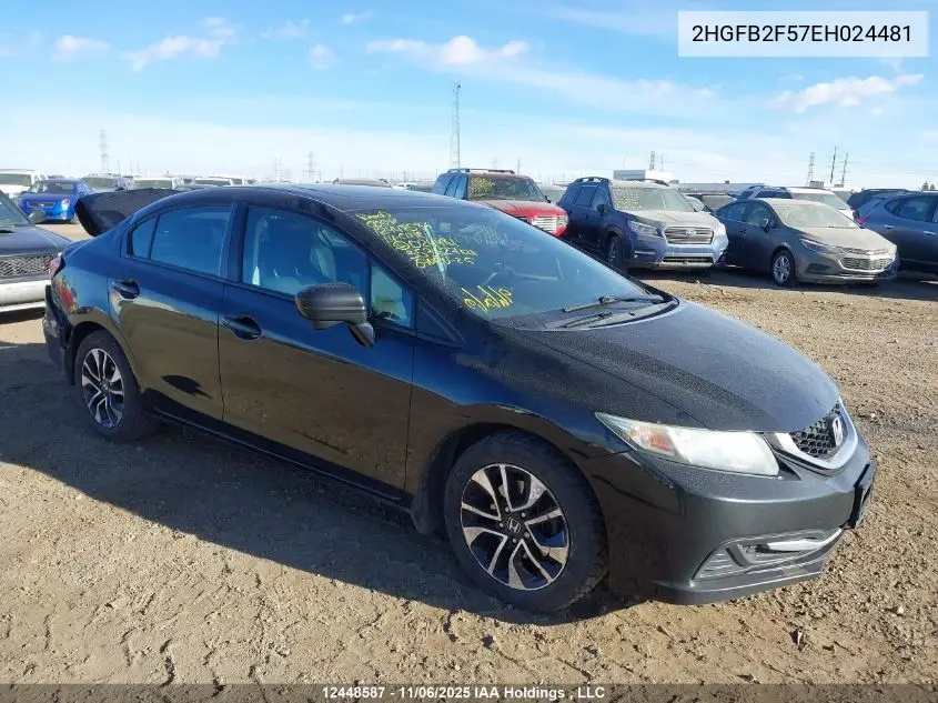 2HGFB2F57EH024481 2014 Honda Civic Sedan