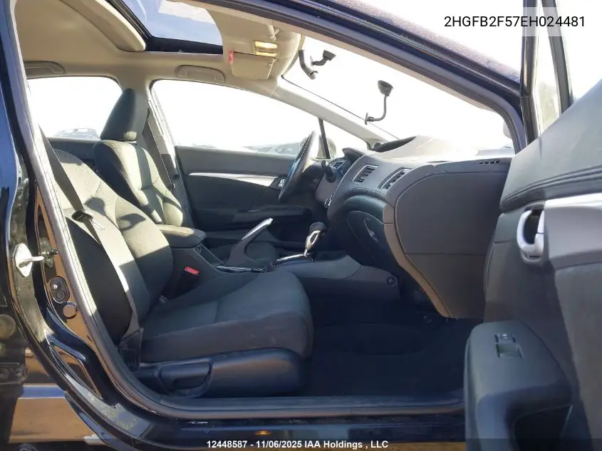 2HGFB2F57EH024481 2014 Honda Civic Sedan