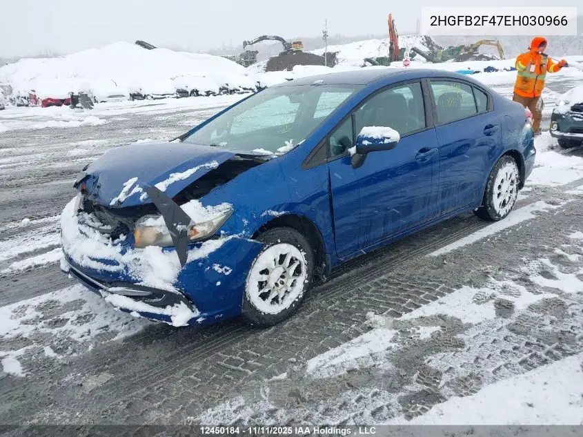 2HGFB2F47EH030966 2014 Honda Civic Lx