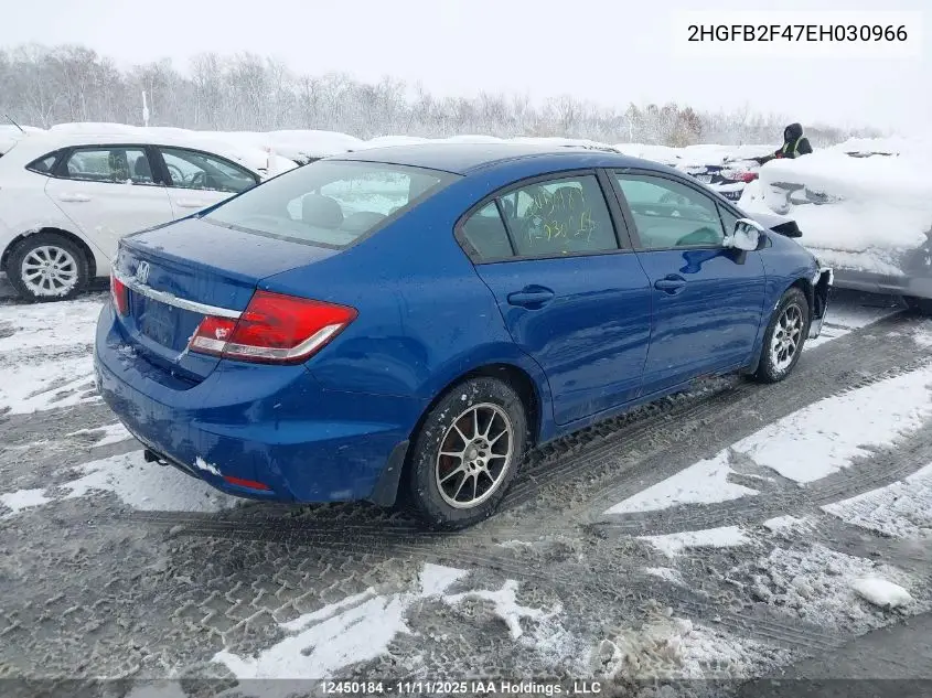 2HGFB2F47EH030966 2014 Honda Civic Lx