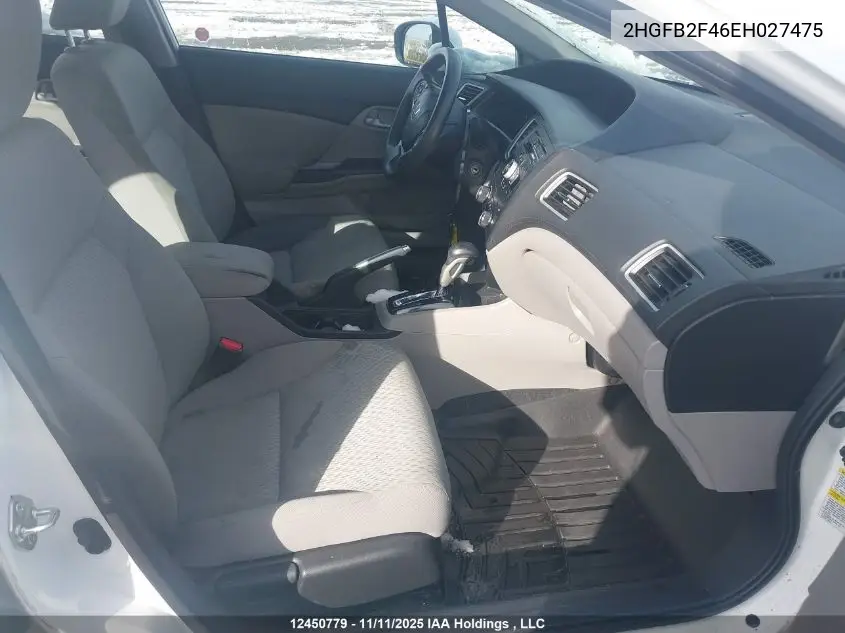 2HGFB2F46EH027475 2014 Honda Civic Lx