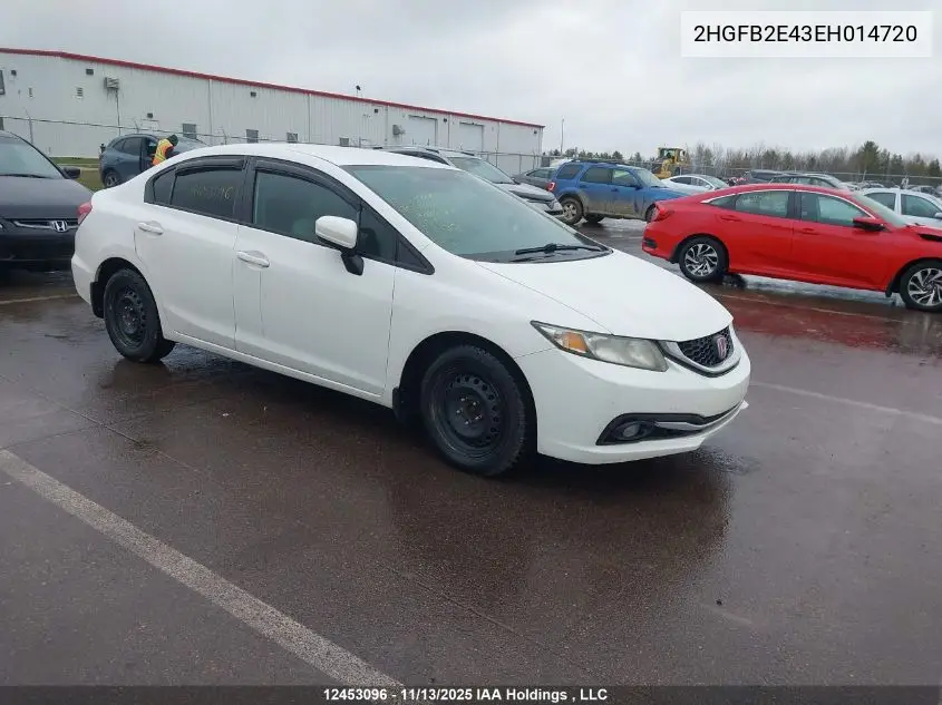 2HGFB2E43EH014720 2014 Honda Civic Lx