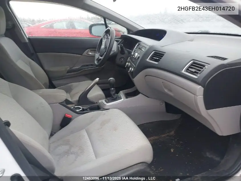 2HGFB2E43EH014720 2014 Honda Civic Lx