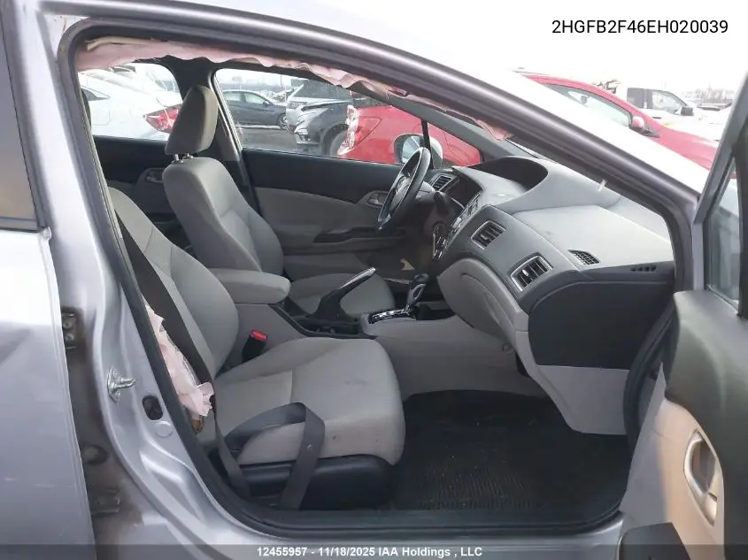 2HGFB2F46EH020039 2014 Honda Civic
