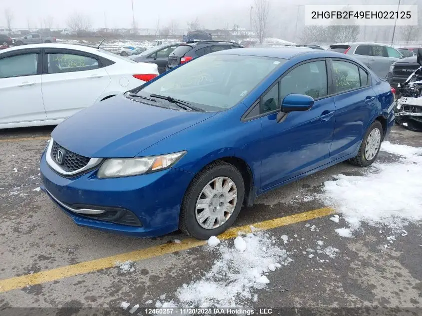 2HGFB2F49EH022125 2014 Honda Civic