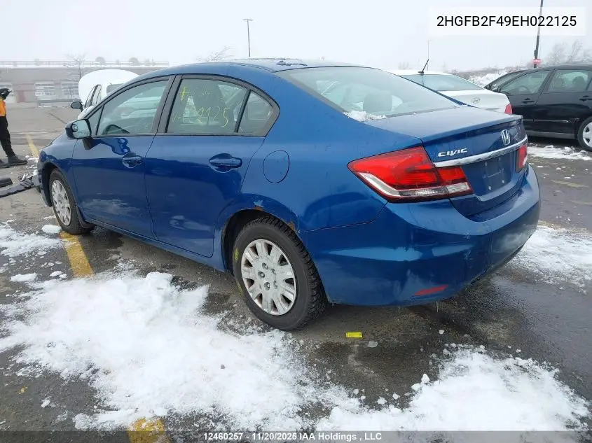 2HGFB2F49EH022125 2014 Honda Civic