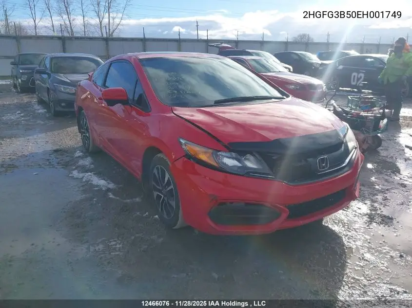 2HGFG3B50EH001749 2014 Honda Civic