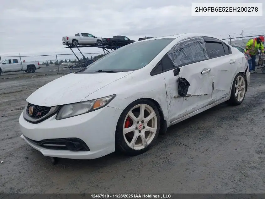 2HGFB6E52EH200278 2014 Honda Civic Si Si