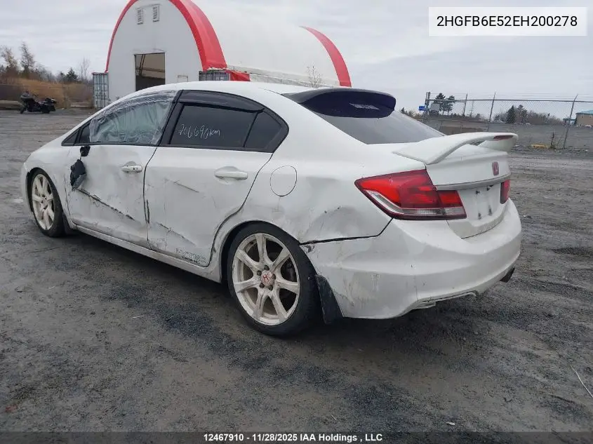 2HGFB6E52EH200278 2014 Honda Civic Si Si