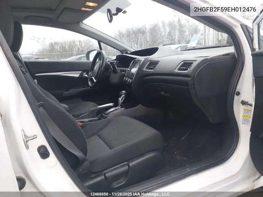 2HGFB2F59EH012476 2014 Honda Civic Ex 4Dr