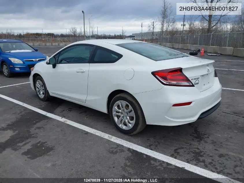 2HGFG3A44EH001827 2014 Honda Civic Lx