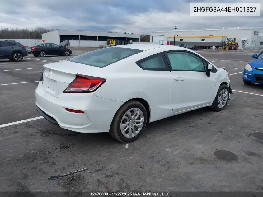2HGFG3A44EH001827 2014 Honda Civic Lx