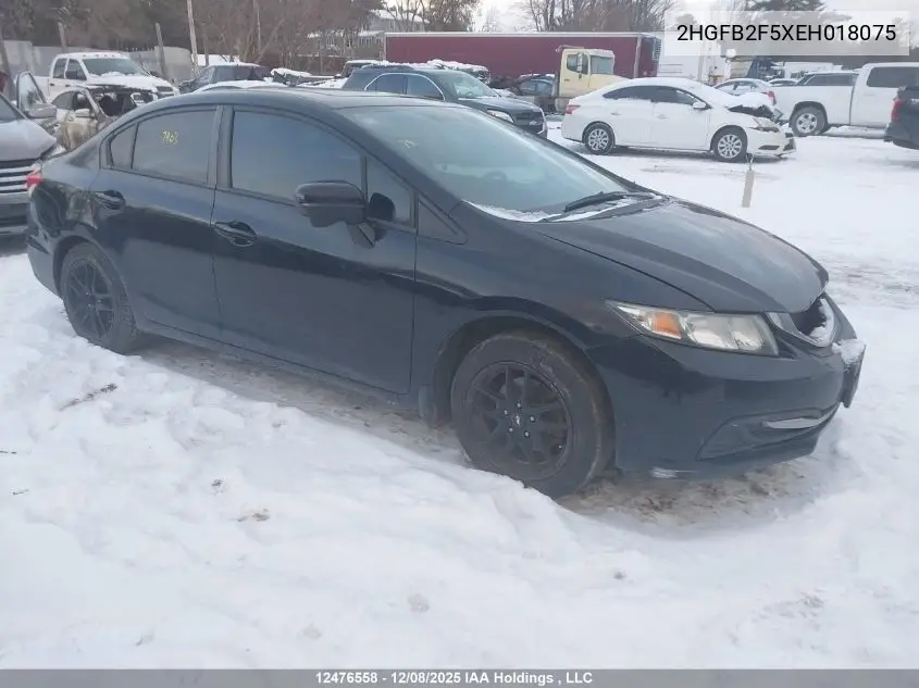 2HGFB2F5XEH018075 2014 Honda Civic Ex 4Dr