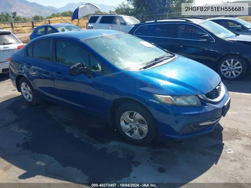 2HGFB2F51EH556681 2014 Honda Civic Lx