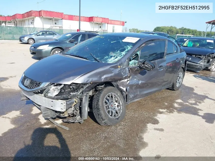 2HGFB2F52EH512995 2014 Honda Civic Lx