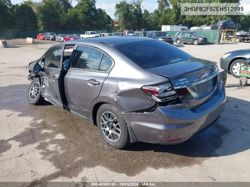 2HGFB2F52EH512995 2014 Honda Civic Lx