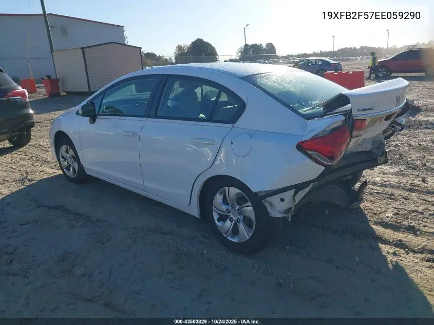 19XFB2F57EE059290 2014 Honda Civic Lx