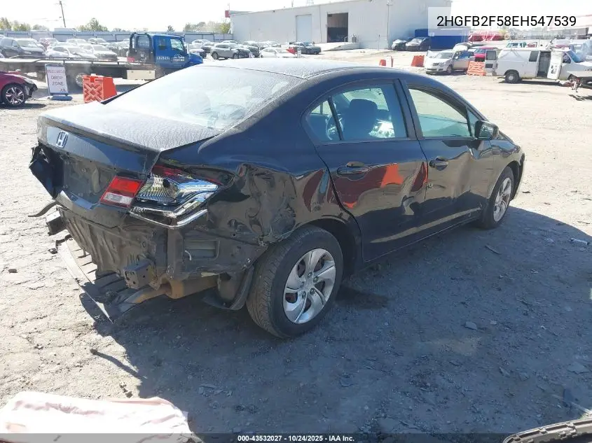 2HGFB2F58EH547539 2014 Honda Civic Lx