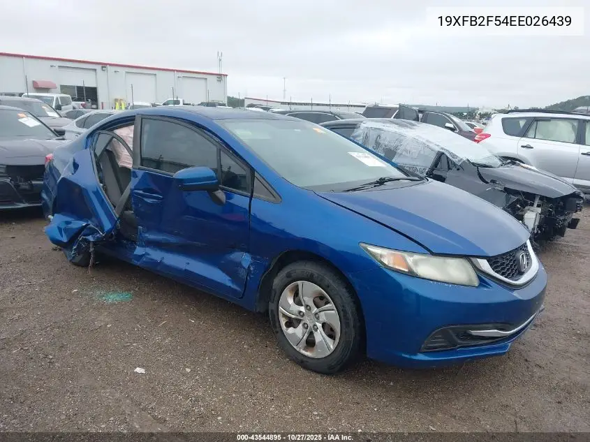 19XFB2F54EE026439 2014 Honda Civic Lx