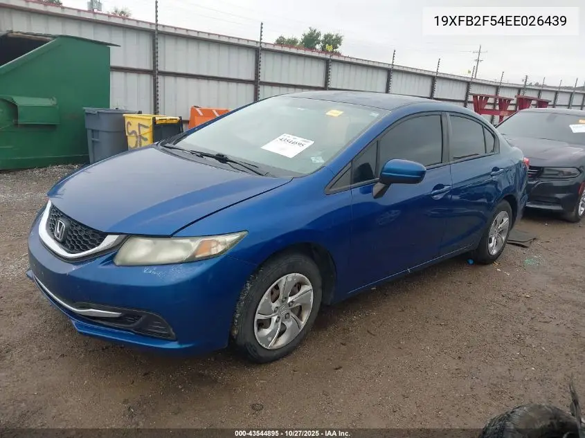 19XFB2F54EE026439 2014 Honda Civic Lx