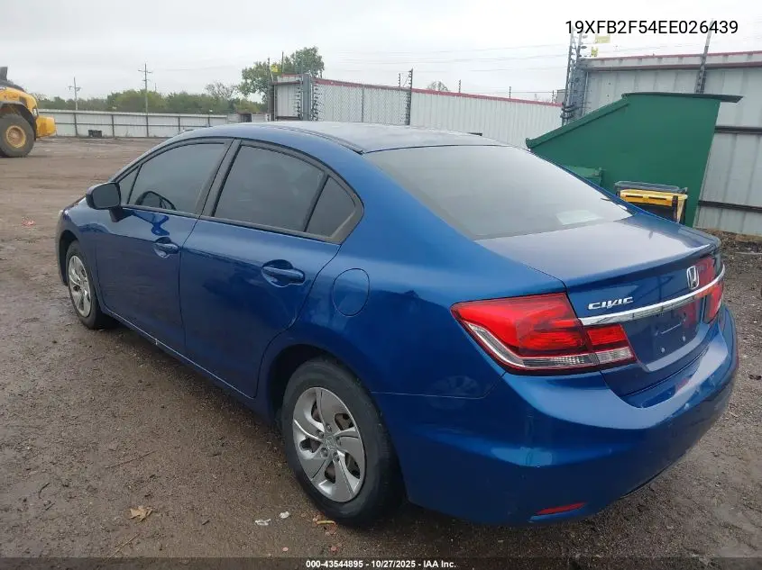 19XFB2F54EE026439 2014 Honda Civic Lx