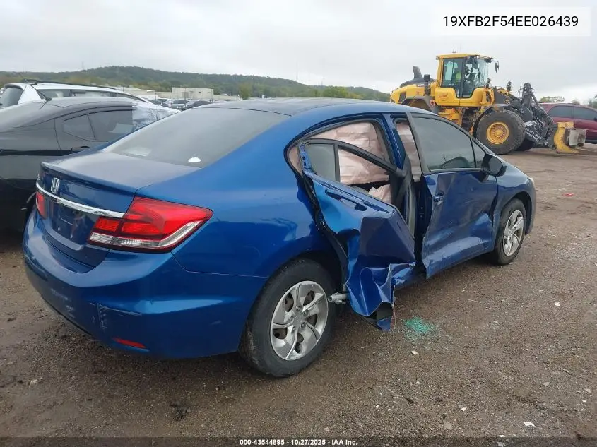19XFB2F54EE026439 2014 Honda Civic Lx