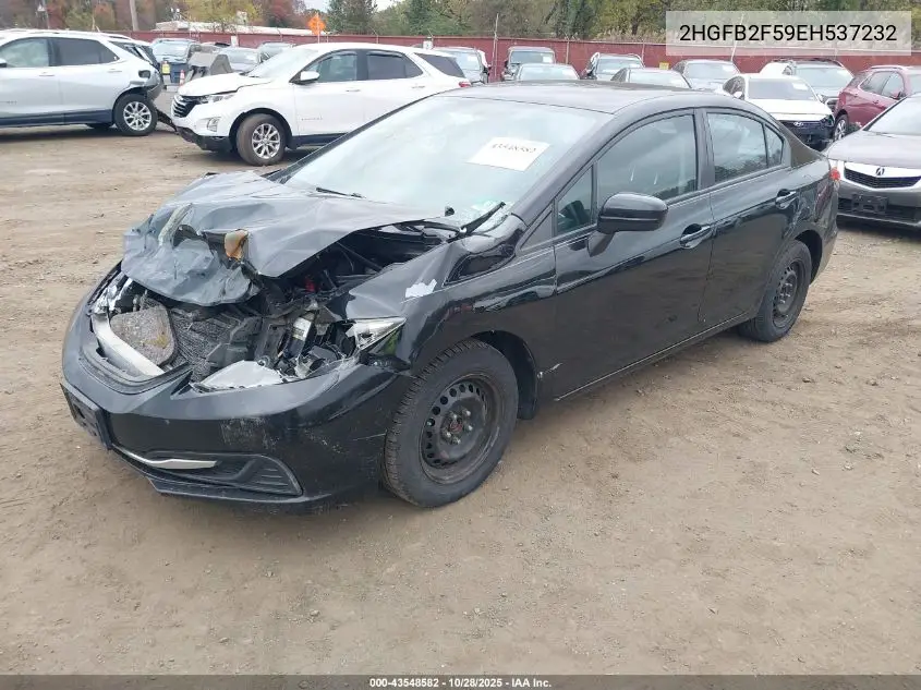 2HGFB2F59EH537232 2014 Honda Civic Lx