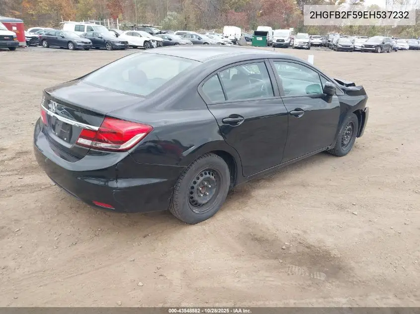 2HGFB2F59EH537232 2014 Honda Civic Lx