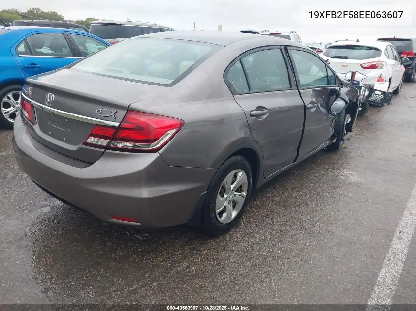 19XFB2F58EE063607 2014 Honda Civic Lx