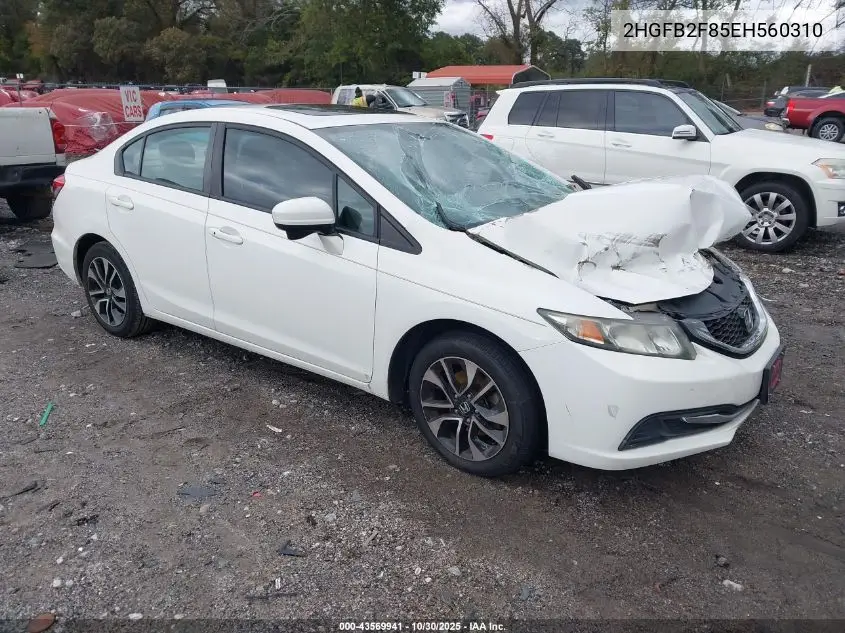 2HGFB2F85EH560310 2014 Honda Civic Ex